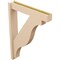 Ekena Millwork 6-in W x 32-in D x 44-in H Funston Block Rough Cedar Woodgrain TimberThane Outlooker, Primed Tan OUTUR060X32X44FST44RCPR - alternate 2